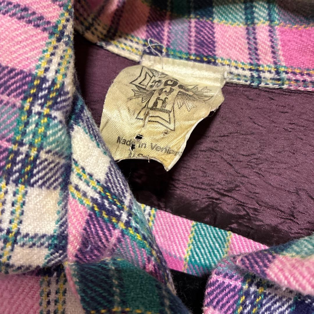 DOGTOWN 長袖シャツLサイズ　ピンク　made in U.S.A