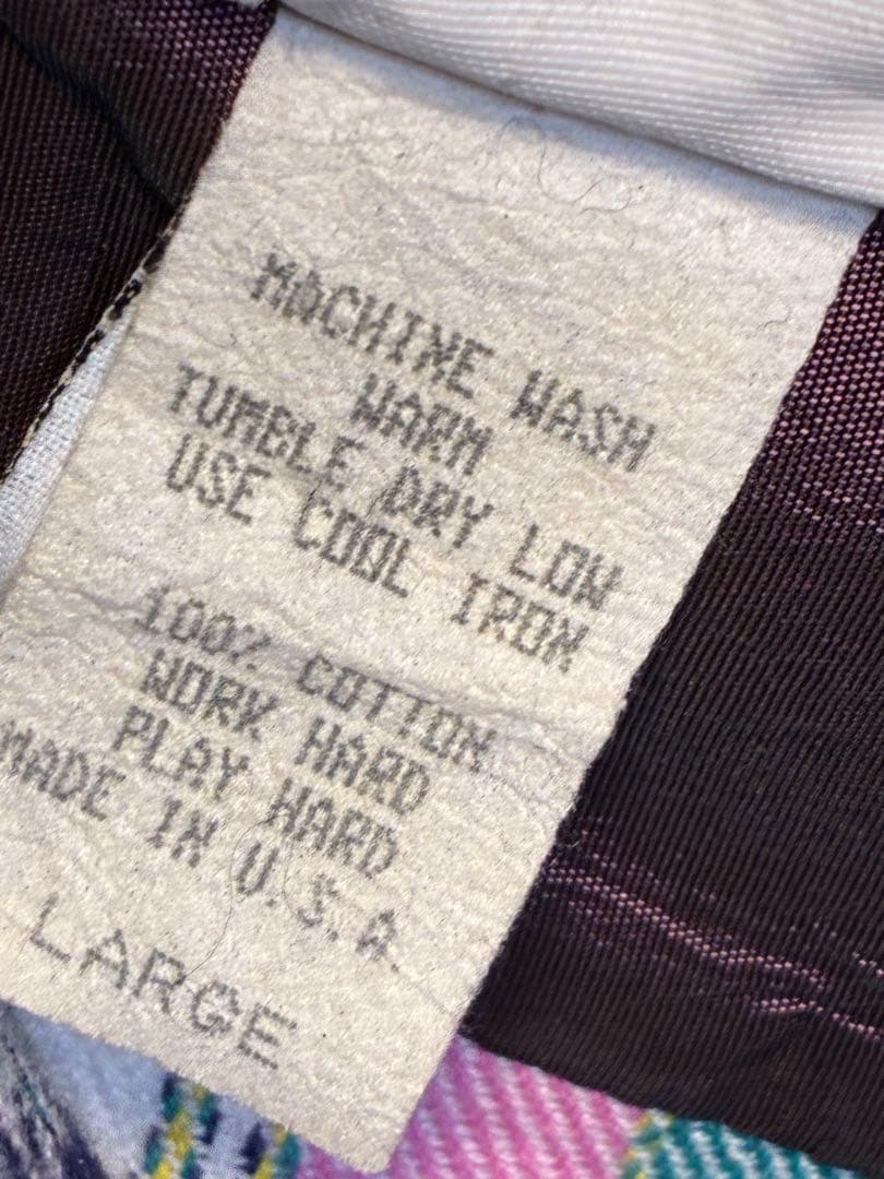 DOGTOWN 長袖シャツLサイズ　ピンク　made in U.S.A