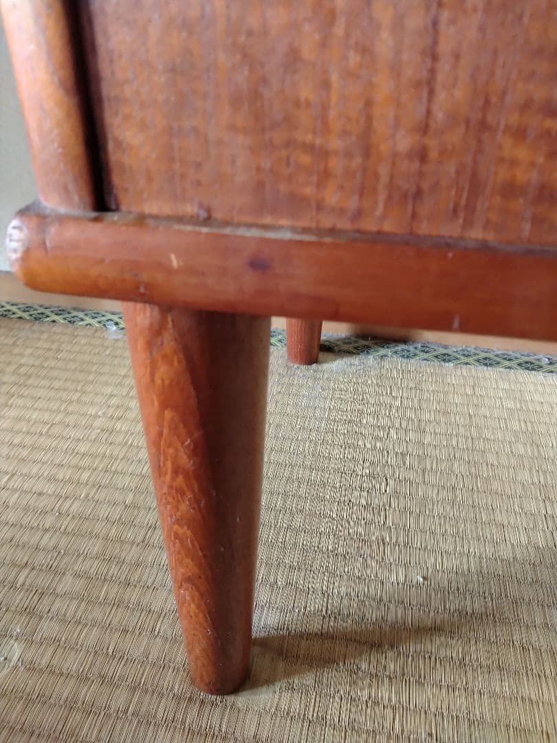 北欧ビンテージ　チェスト　ウッド 3段チェスト