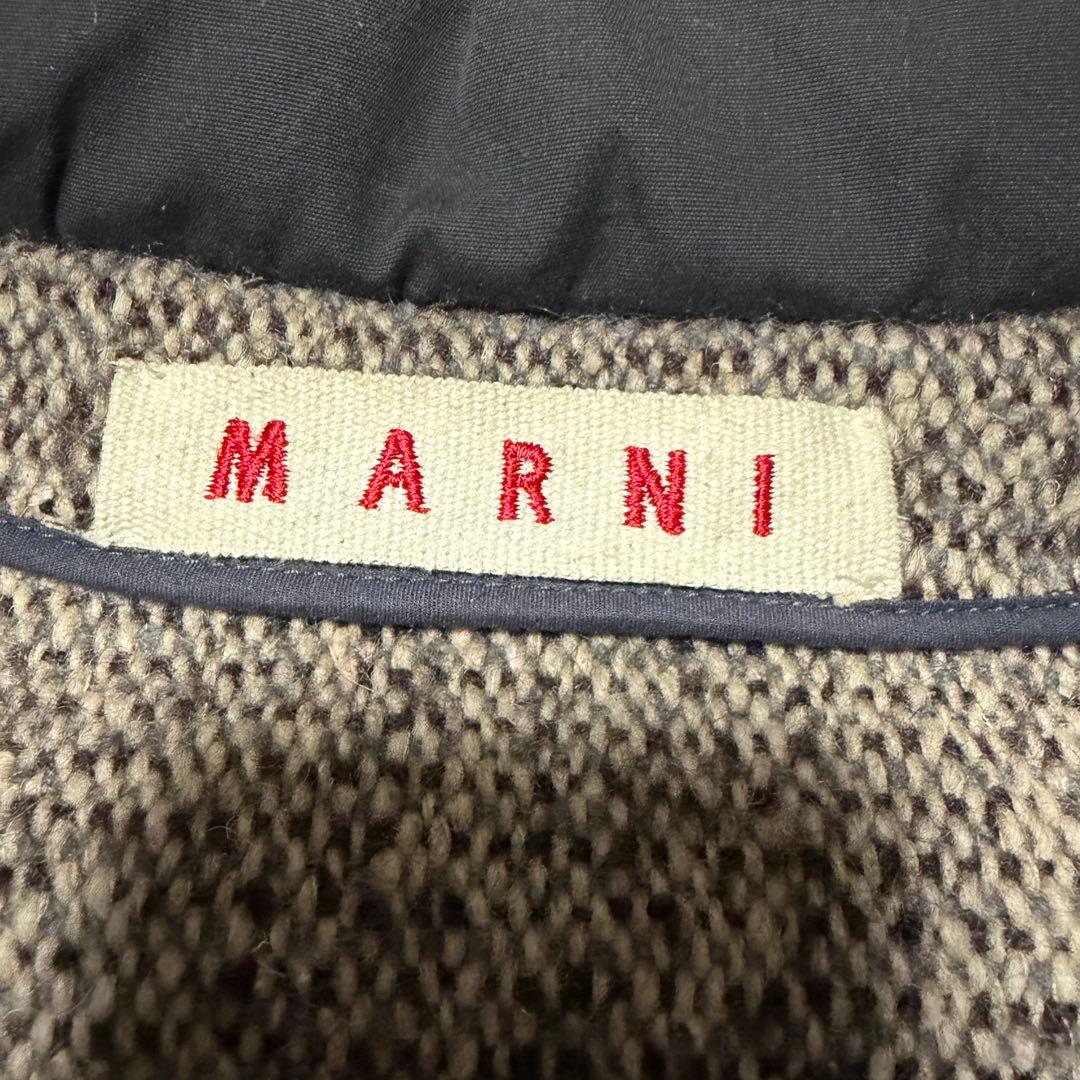 【りっつ】MARNI マルニ　ツイードジャケット　リボン　イタリア製