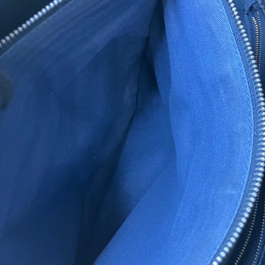 美品✨ヒロフ デュオ Hロゴ A4 サイドポケット 3室 本革 トートバッグ