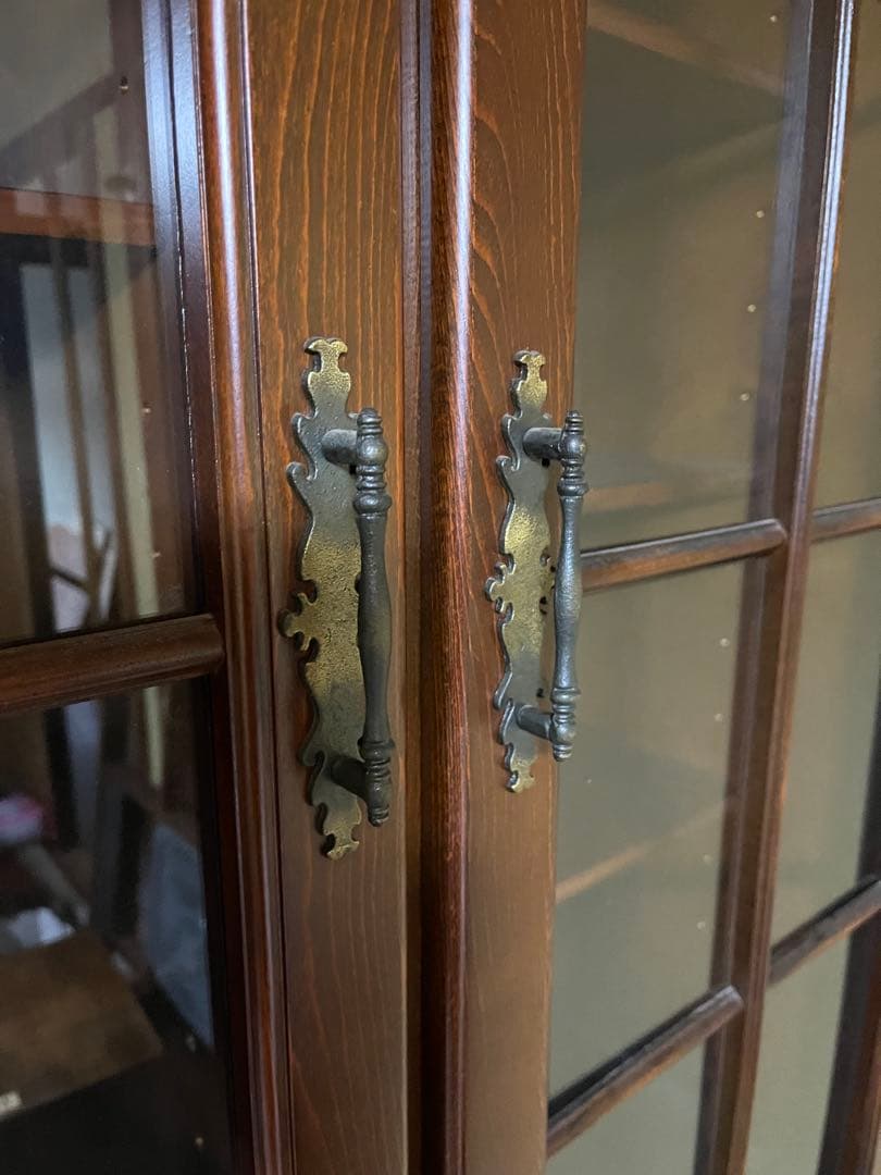 カリモク　コロニアル　キャビネット　本棚 カップボード　食器棚