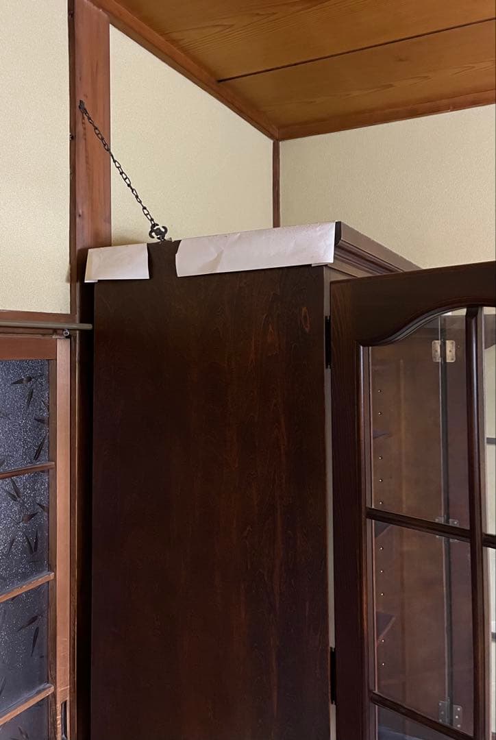 カリモク　コロニアル　キャビネット　本棚 カップボード　食器棚