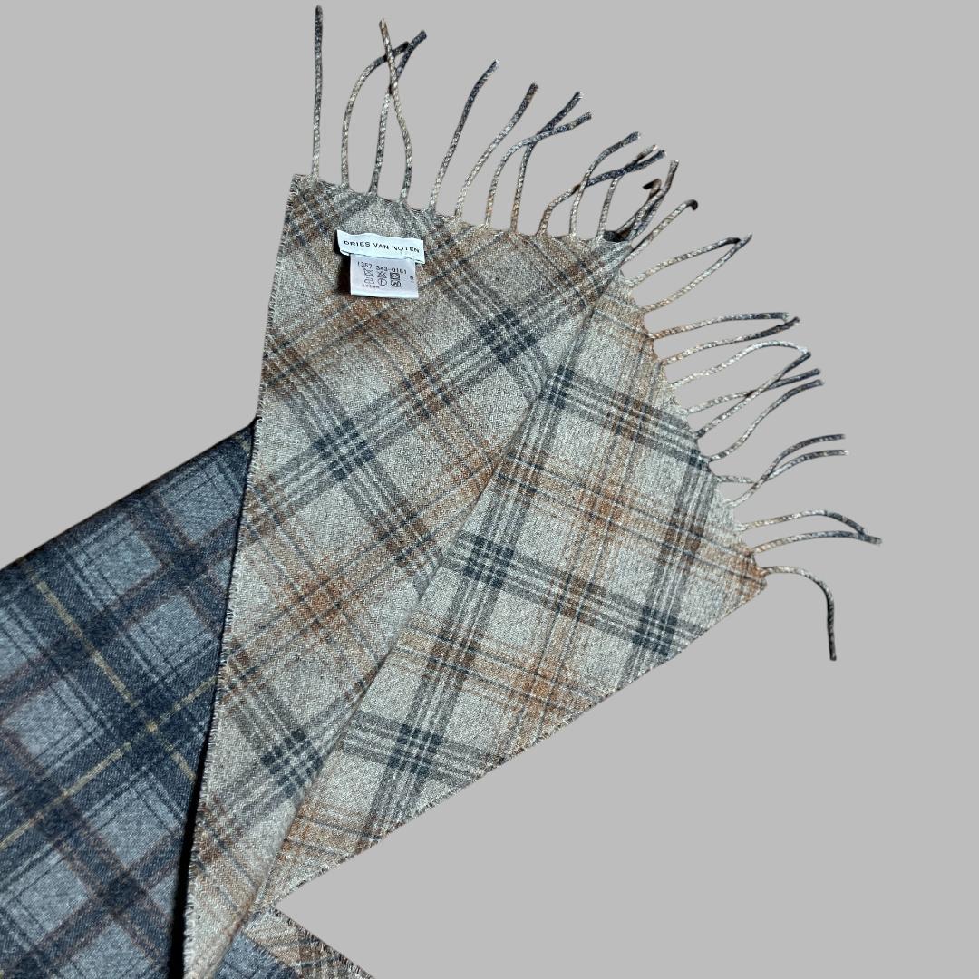 DRIESVANNOTEN ドリスヴァンノッテン 00年代 チェックマフラー