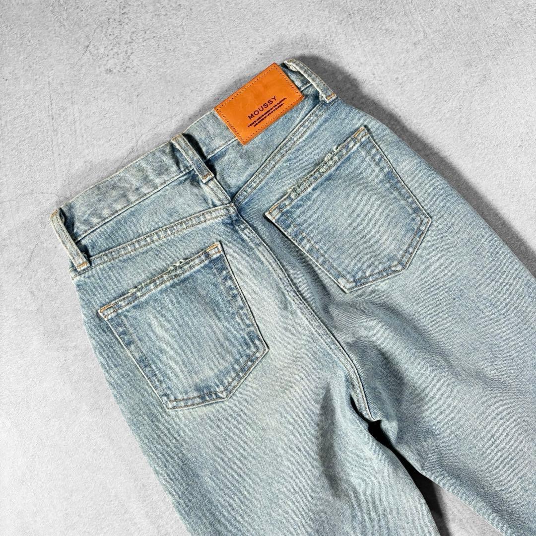 美品 MOUSSY MVS FLARE 24 ハイウエスト 日本製 マウジー