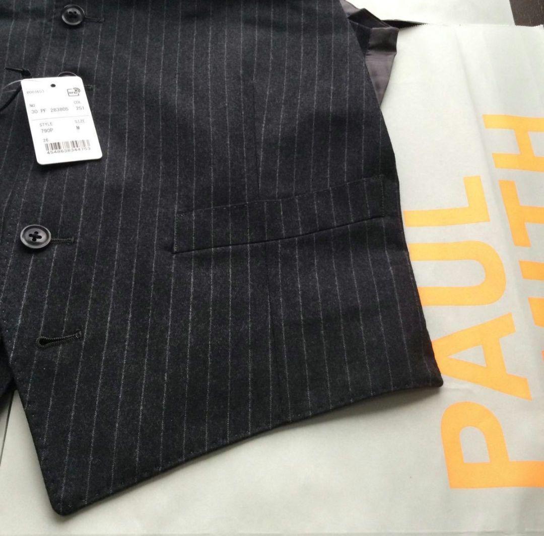 ポールスミス ベスト Lサイズ① グレー 高級イギリス生地使用 裏地キュプラ