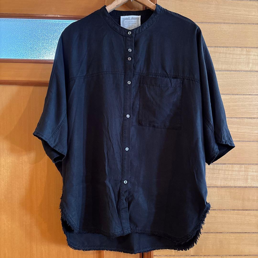 ビアズリー　ドルマンウォッシュオーバーシャツ