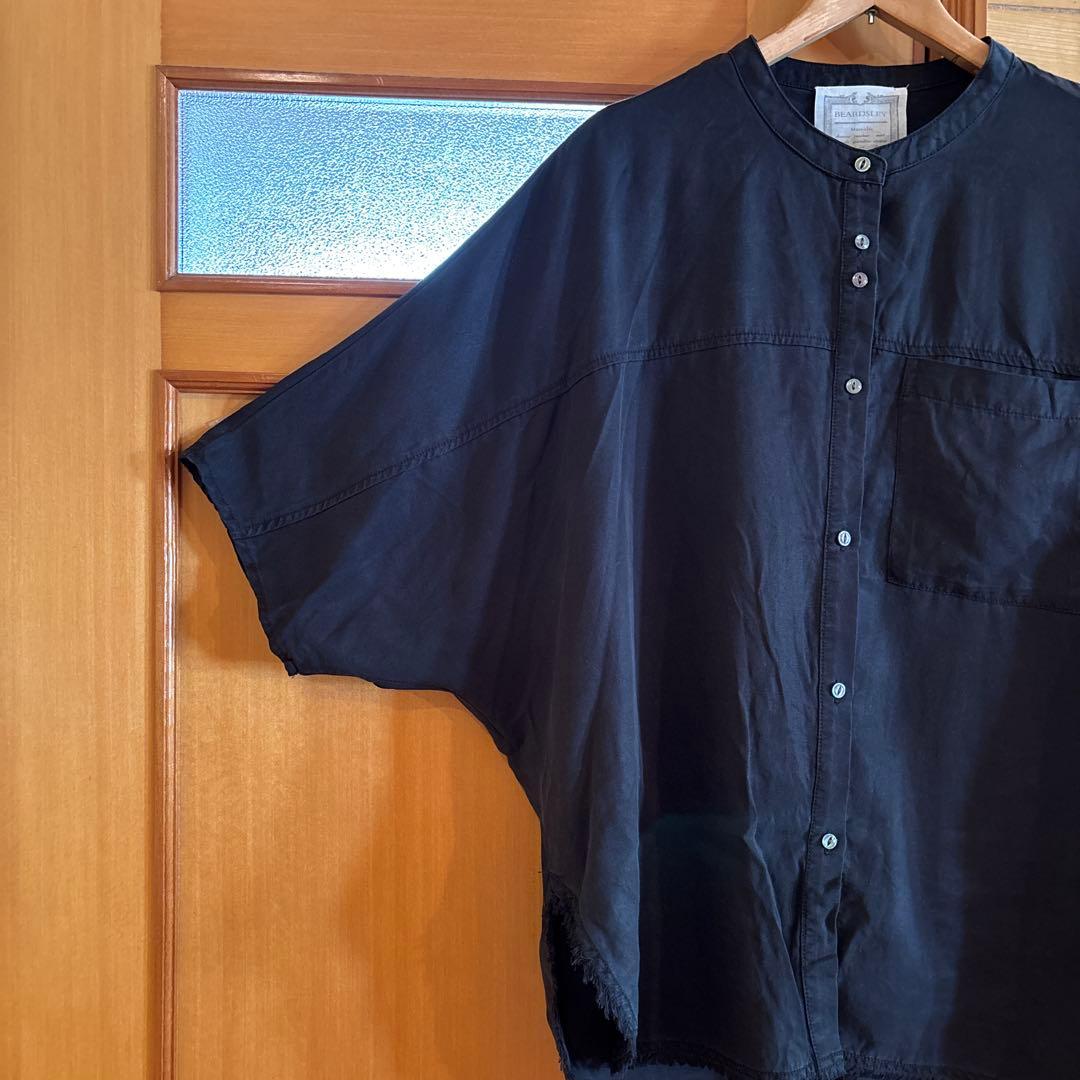 ビアズリー　ドルマンウォッシュオーバーシャツ