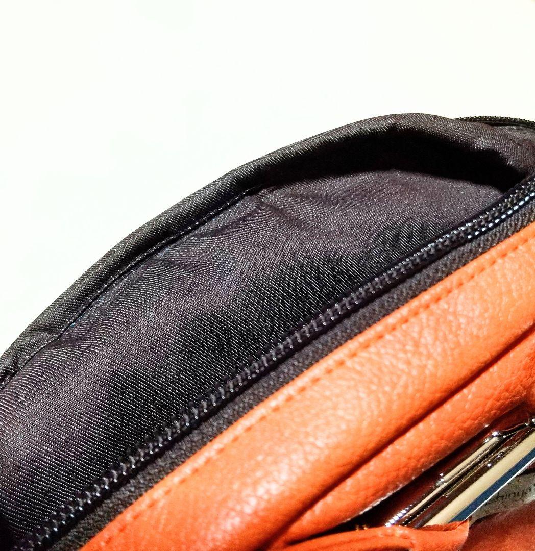 2WAY　がま口バッグ　猫耳　リュック＆ボディバッグ　フェイクレザー　肉球