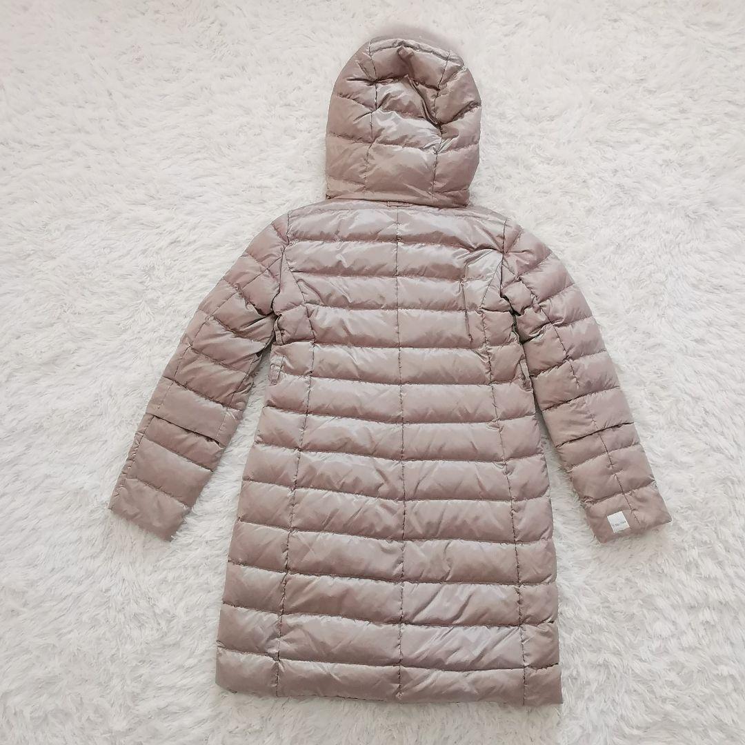 エスマックスマーラ リバーシブル 洗える グースダウンコート ファー ベルト S