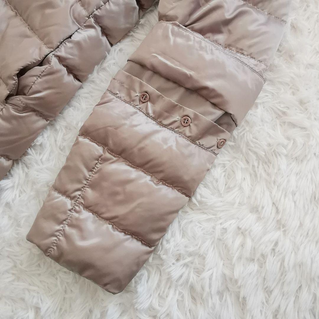 エスマックスマーラ リバーシブル 洗える グースダウンコート ファー ベルト S