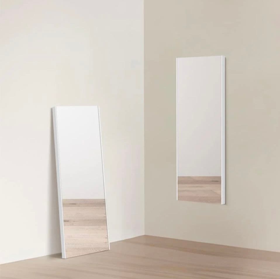 割れない 全身ミラー 姿見 フィルムミラー シルバー 40×145　壁掛＆立掛