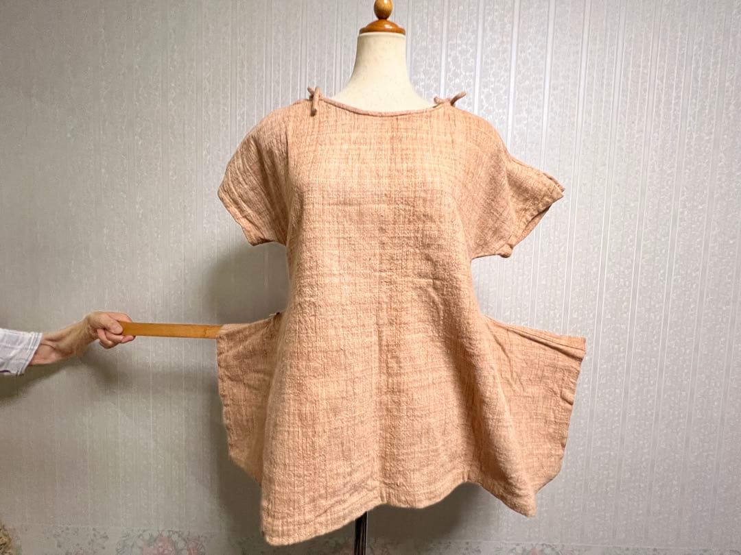 うさと　usaato 肩紐　半袖　裾エンジェルプルオーバー