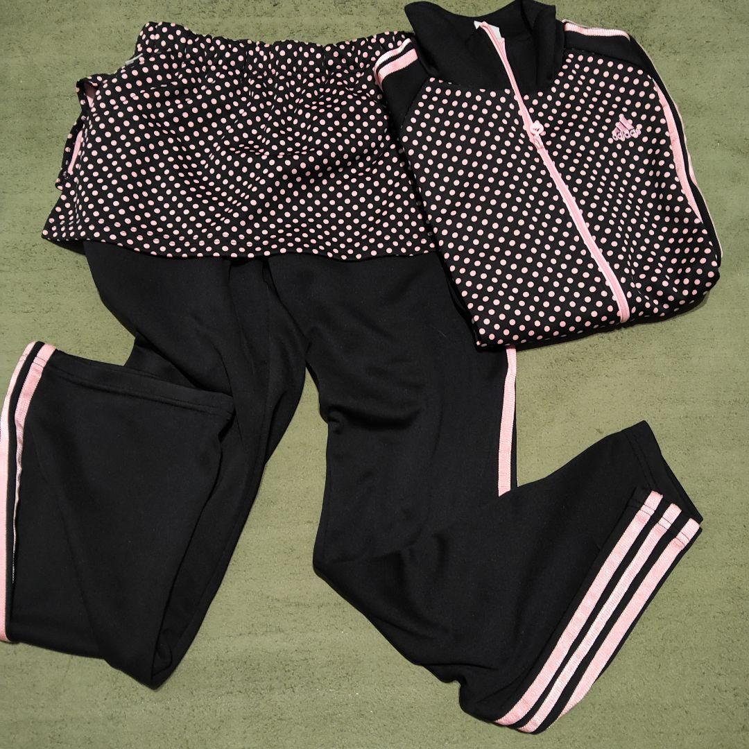 adidas ドット柄 ジャージセット