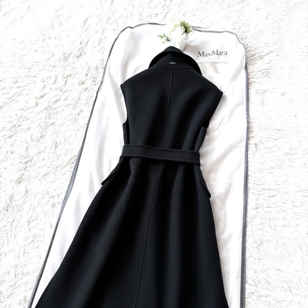 新品同様‼️マックスマーラクチートアマーノダブルフェイスウール100% ロングジレ