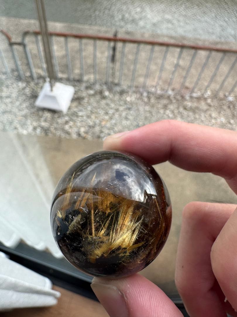 Black ルチルクオーツスフィア