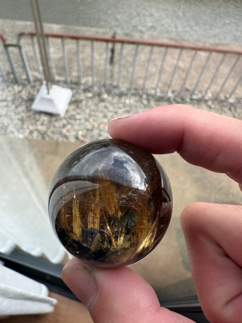 Black ルチルクオーツスフィア