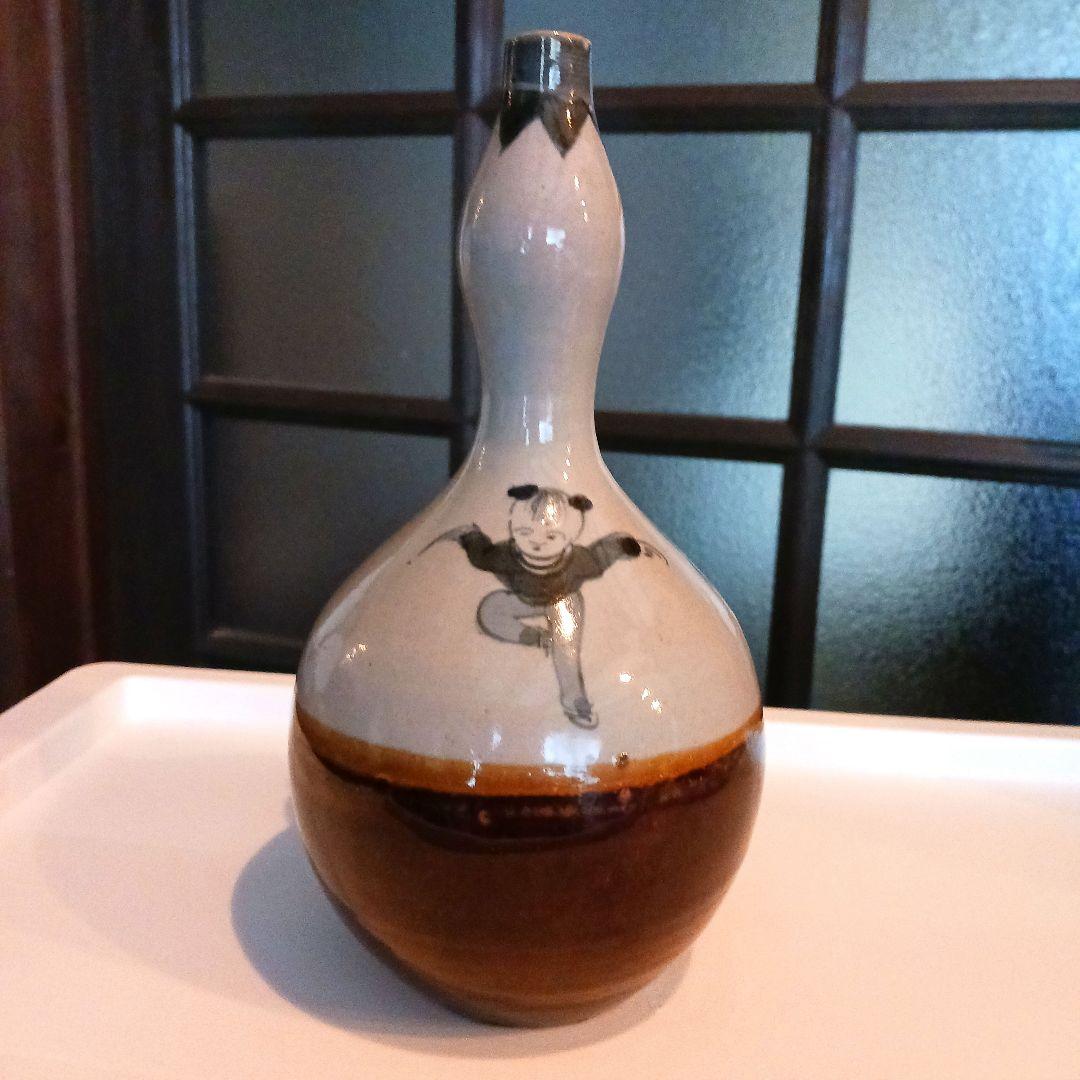 古伊万里 唐子掛分徳利