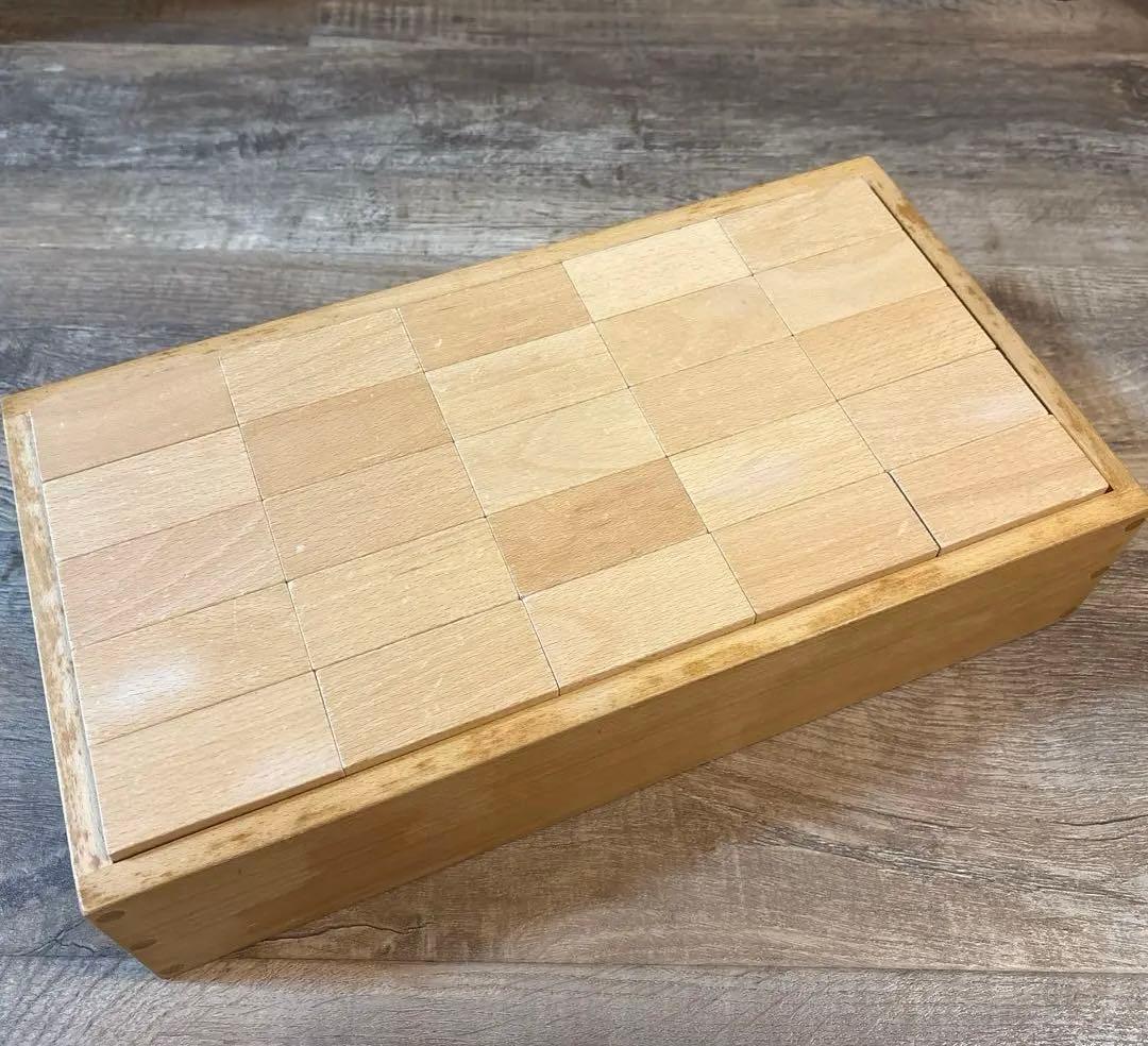 小さな大工さん 直方体 100個　40㎜基尺　収納箱つき　(1)