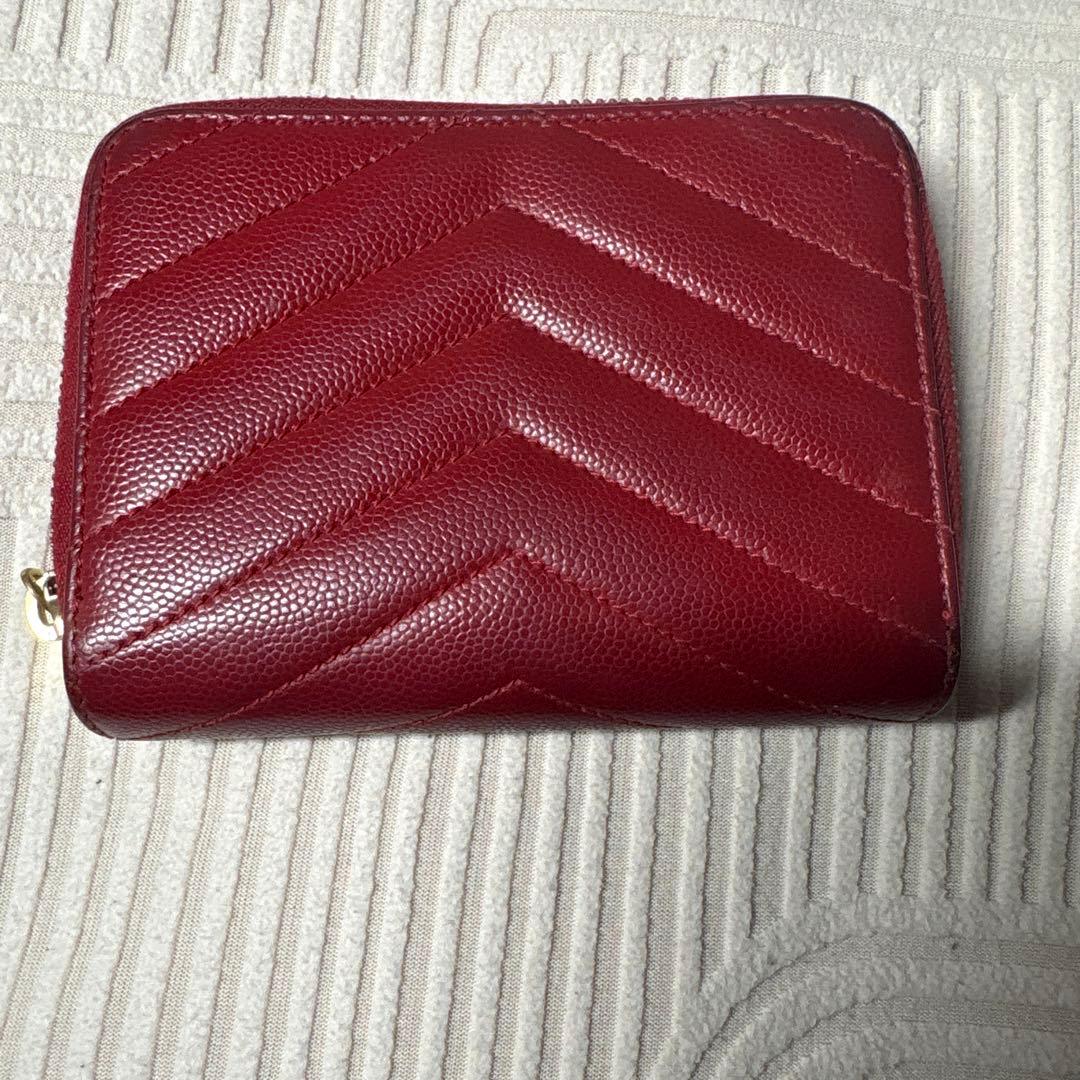 イブサンローラン　財布　赤　正規品