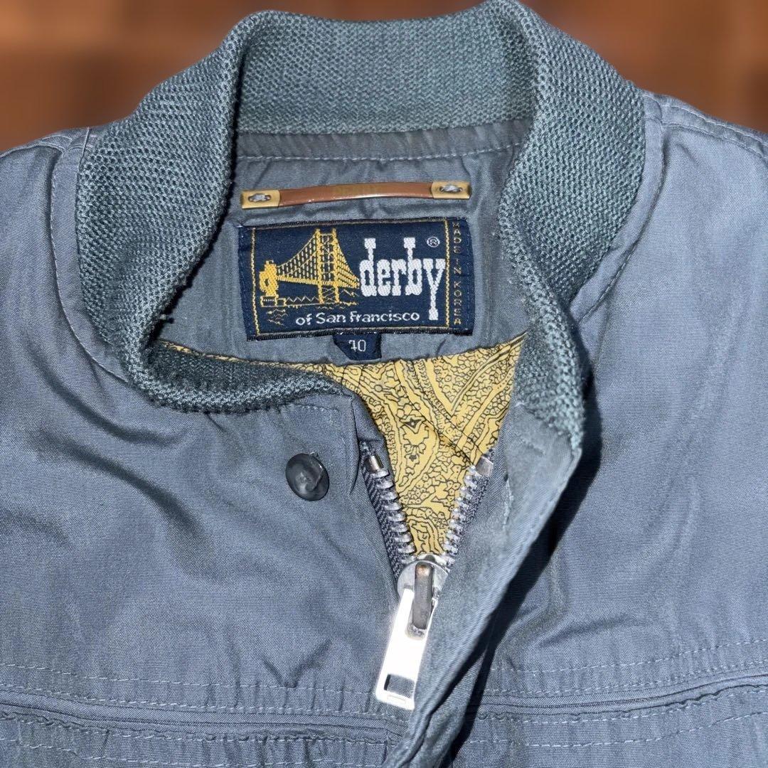 超スペシャル 80s ダービーオブサンフランシスコ ジャケット 40 Mブルー