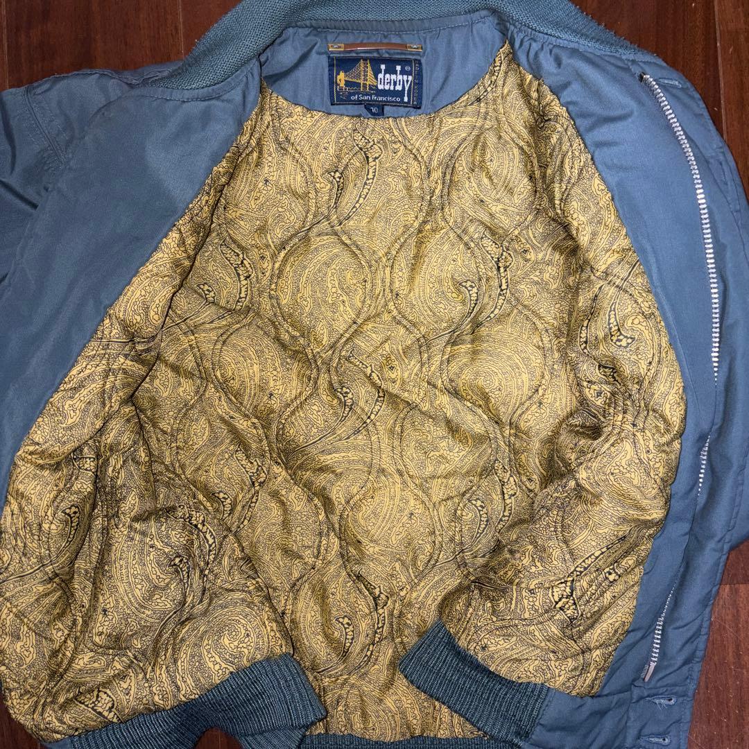 超スペシャル 80s ダービーオブサンフランシスコ ジャケット 40 Mブルー