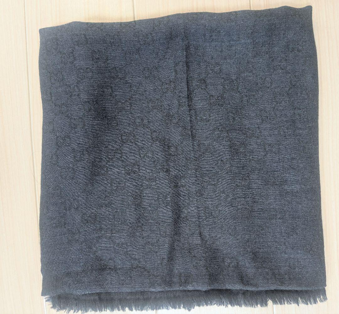 GUCCI GGパターン マフラー ダークグレー（AY）