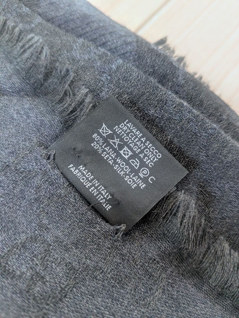 GUCCI GGパターン マフラー ダークグレー（AY）