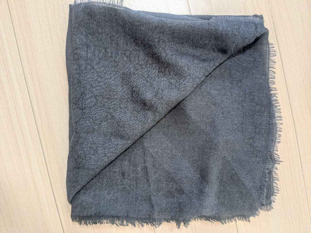 GUCCI GGパターン マフラー ダークグレー（AY）