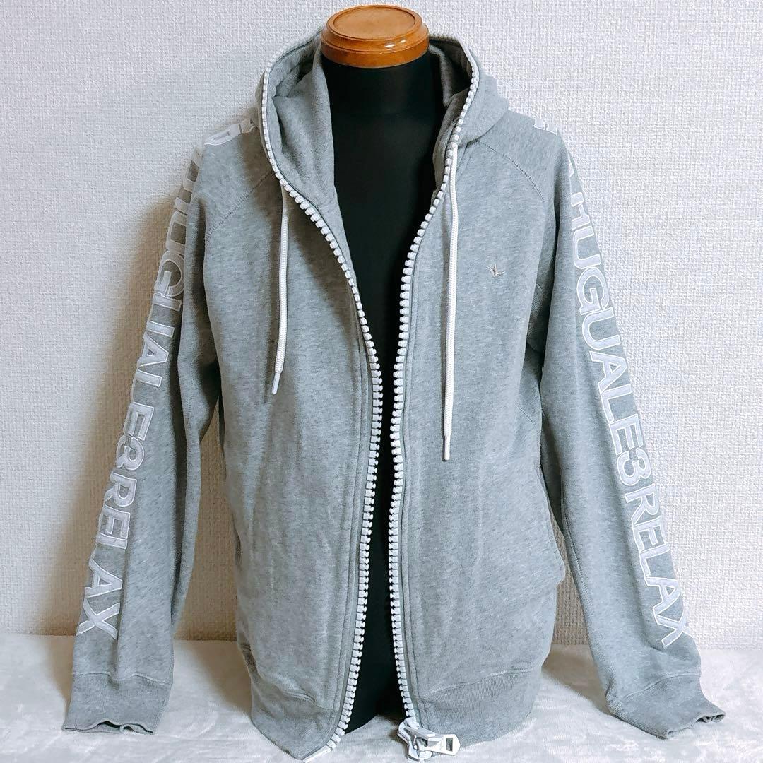 ウノピュウノウグァーレトレ　フルジップアップパーカー　サイドロゴ　メンズM相当