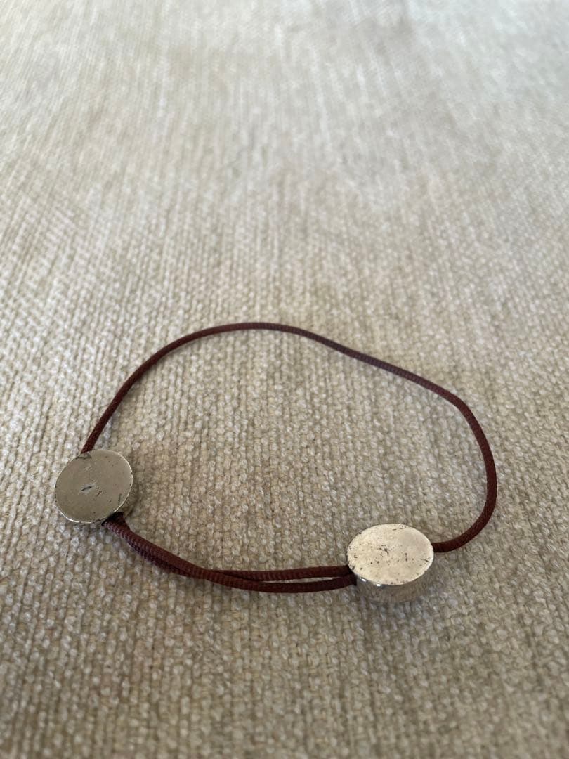 VINTAGE HERMES ブラウン　セリエ　コードブレスレット