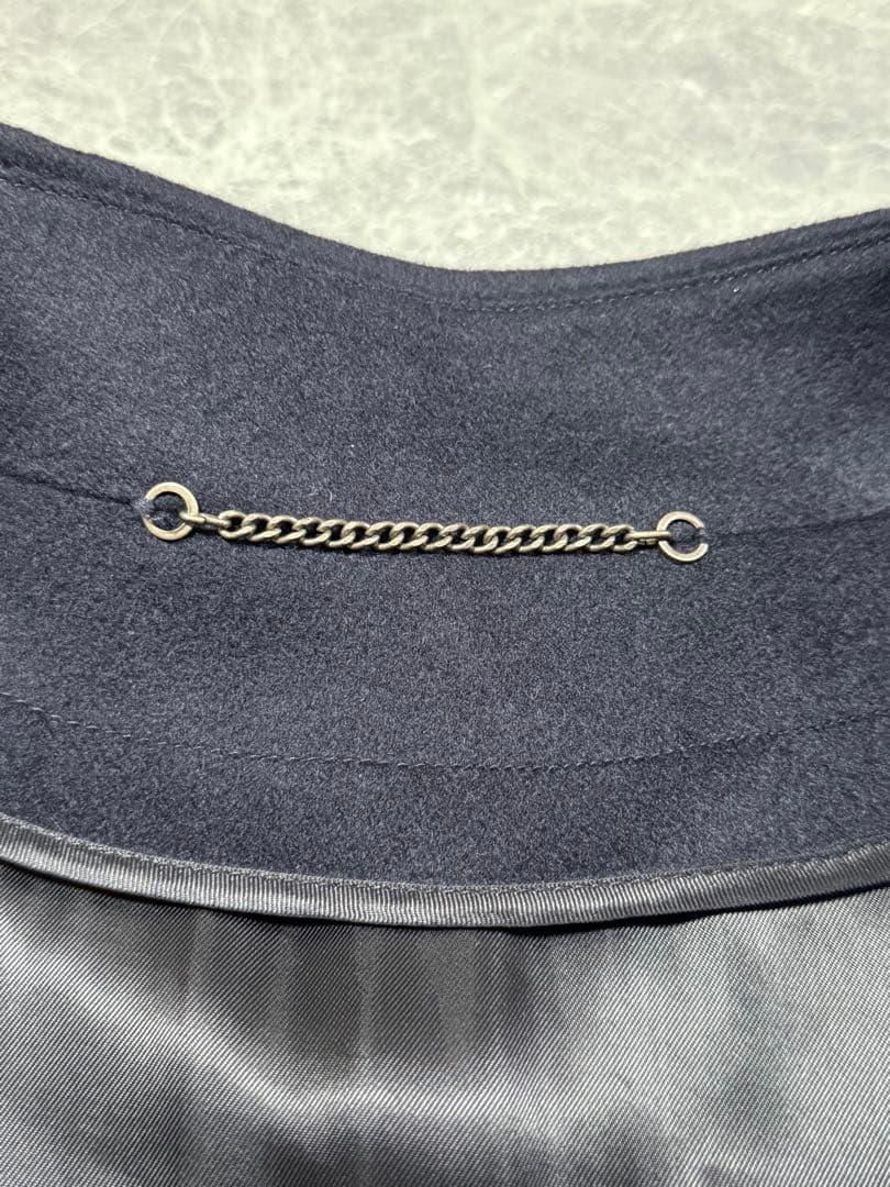 AMADEUS アマデウス カシミヤ ロング コート 56 濃紺