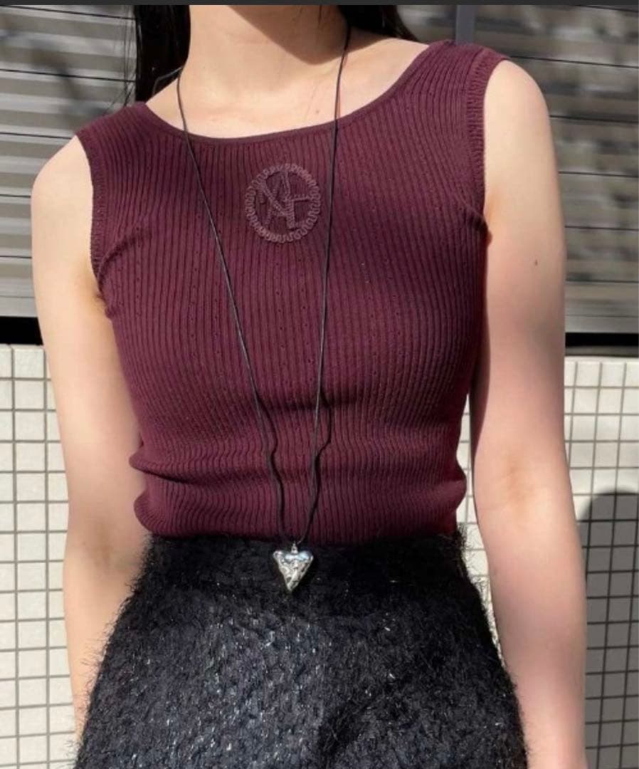 【未使用】MEDI CONCEPT LOGO KNIT TANK TOP
