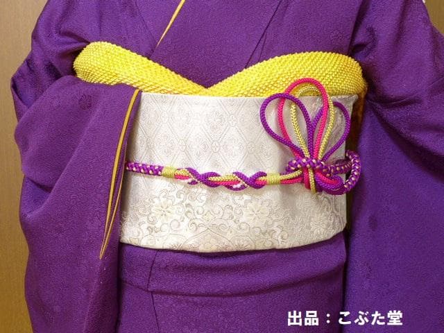 特選レア！辻が花地文 一つ紋無地 振袖 紫★６点フルセット 正絹★159/66