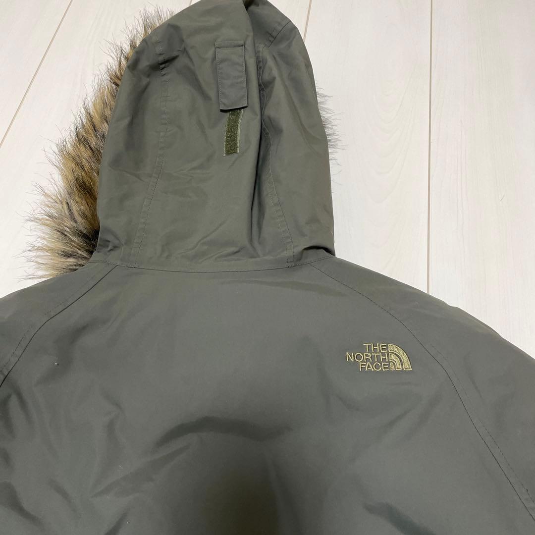 ザノースフェイス　ダウン　カーキ　レディース　L