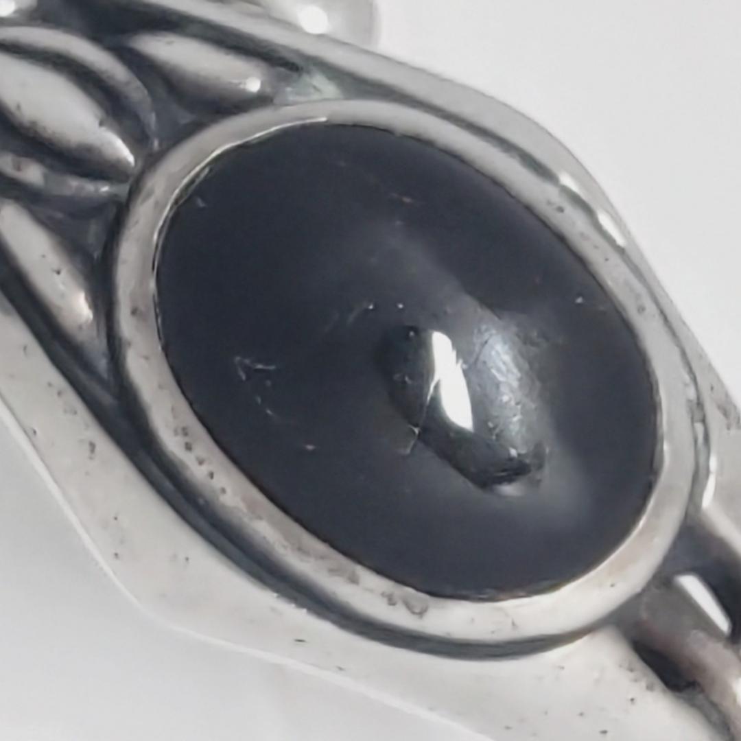 AR166 フリースタイル　ブラックスター バングル　シルバー925