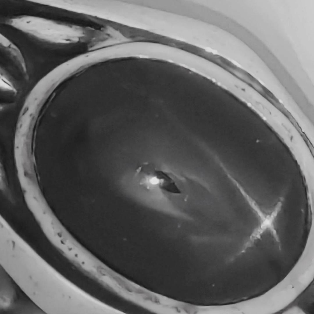 AR166 フリースタイル　ブラックスター バングル　シルバー925