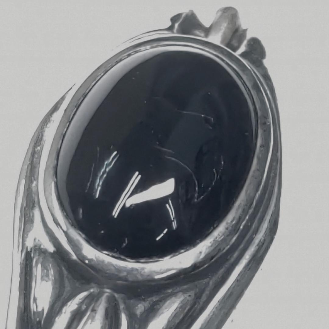 AR166 フリースタイル　ブラックスター バングル　シルバー925