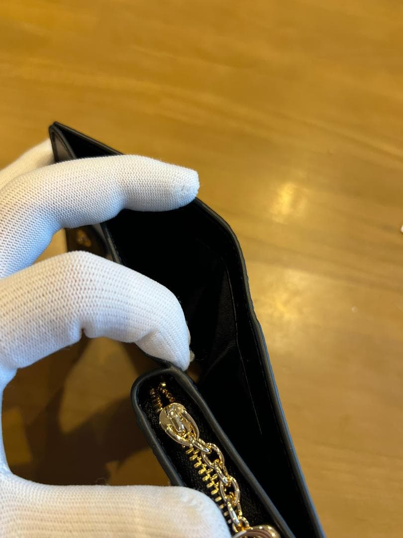 【極美品】COACH コーチ 二つ折り財布 ブラック