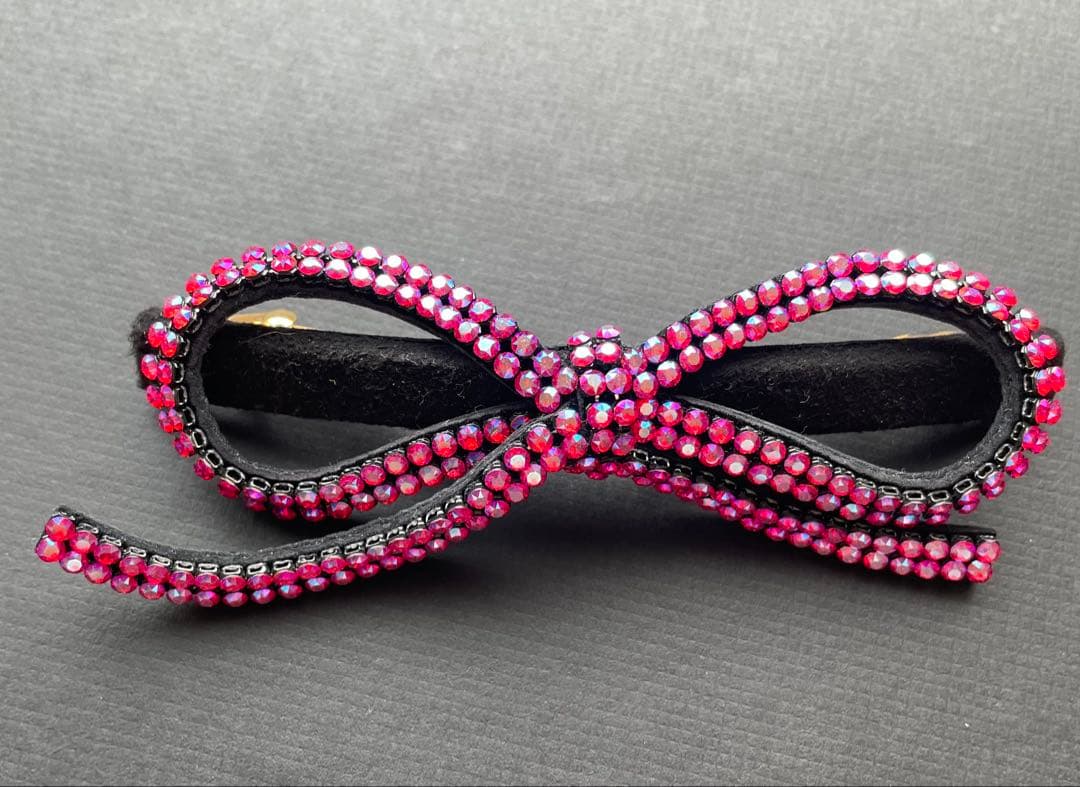 accca ブリジット リボンバレッタ 限定ピンク