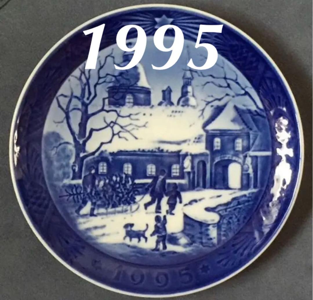 ロイヤルコペンハーゲン「1995年 クリスマス イヤープレート」飾皿・希少品!!