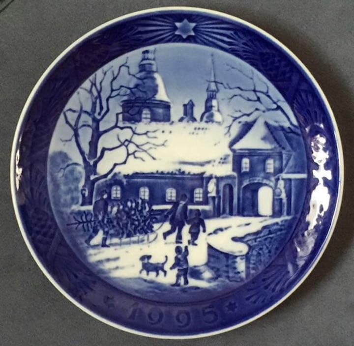 ロイヤルコペンハーゲン「1995年 クリスマス イヤープレート」飾皿・希少品!!
