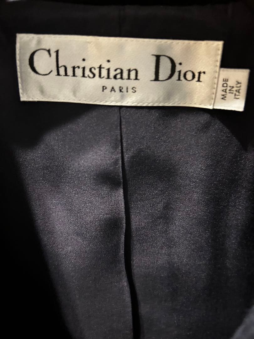 Dior ダブルブレストミディアム コート ネイビー