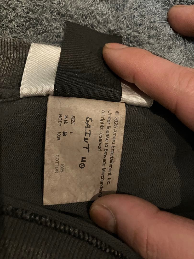 美品セントマイケル2PAC Tシャツ ブラック