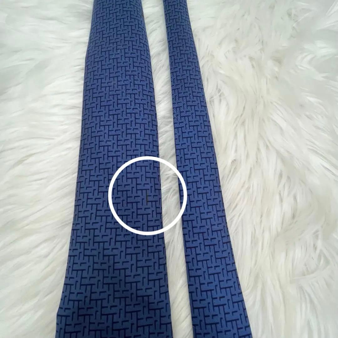 エルメス　ルイヴィトン　ネクタイ シルク100％　ブルー系　2本セット