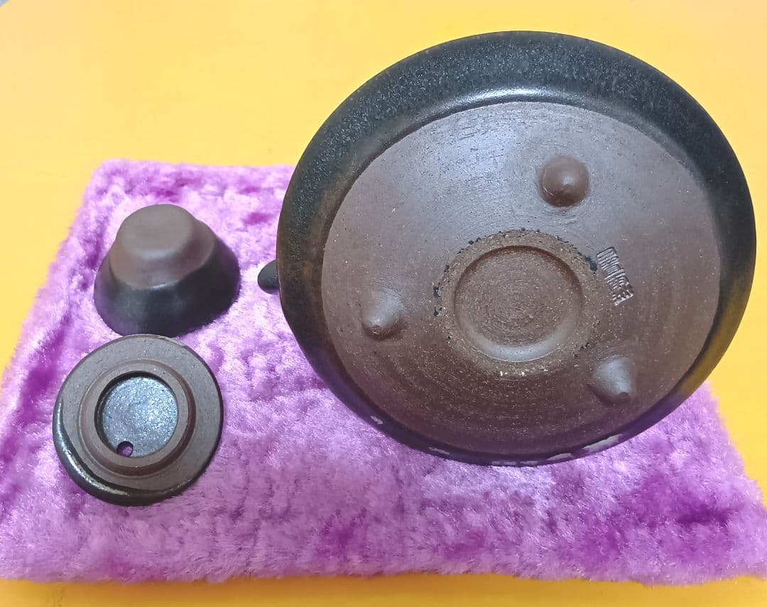 骨董品 薩摩焼 黒薩摩 日置南洲窯 黒千代香 土瓶蒸し 南洲ぢょか 黒ぢょか