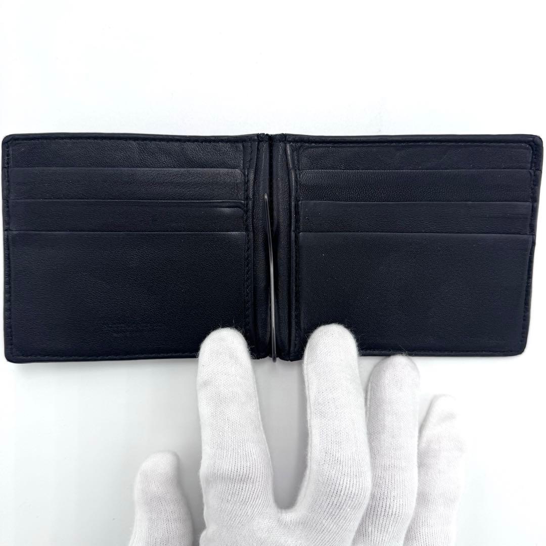 【希少】ボッテガヴェネタ イントレチャート マネークリップ クロコダイル レザー