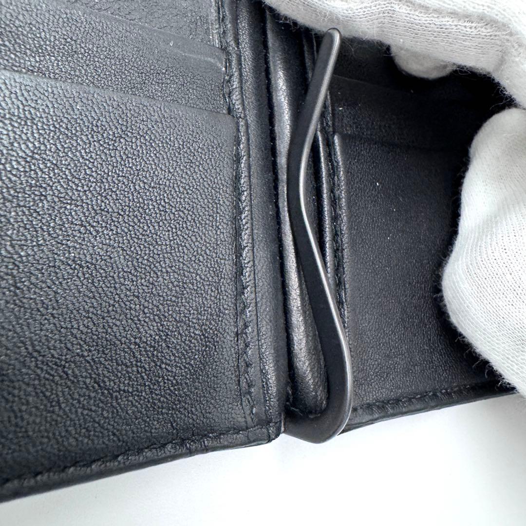 【希少】ボッテガヴェネタ イントレチャート マネークリップ クロコダイル レザー