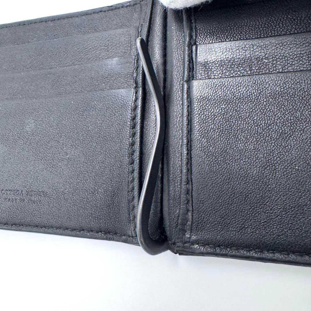 【希少】ボッテガヴェネタ イントレチャート マネークリップ クロコダイル レザー