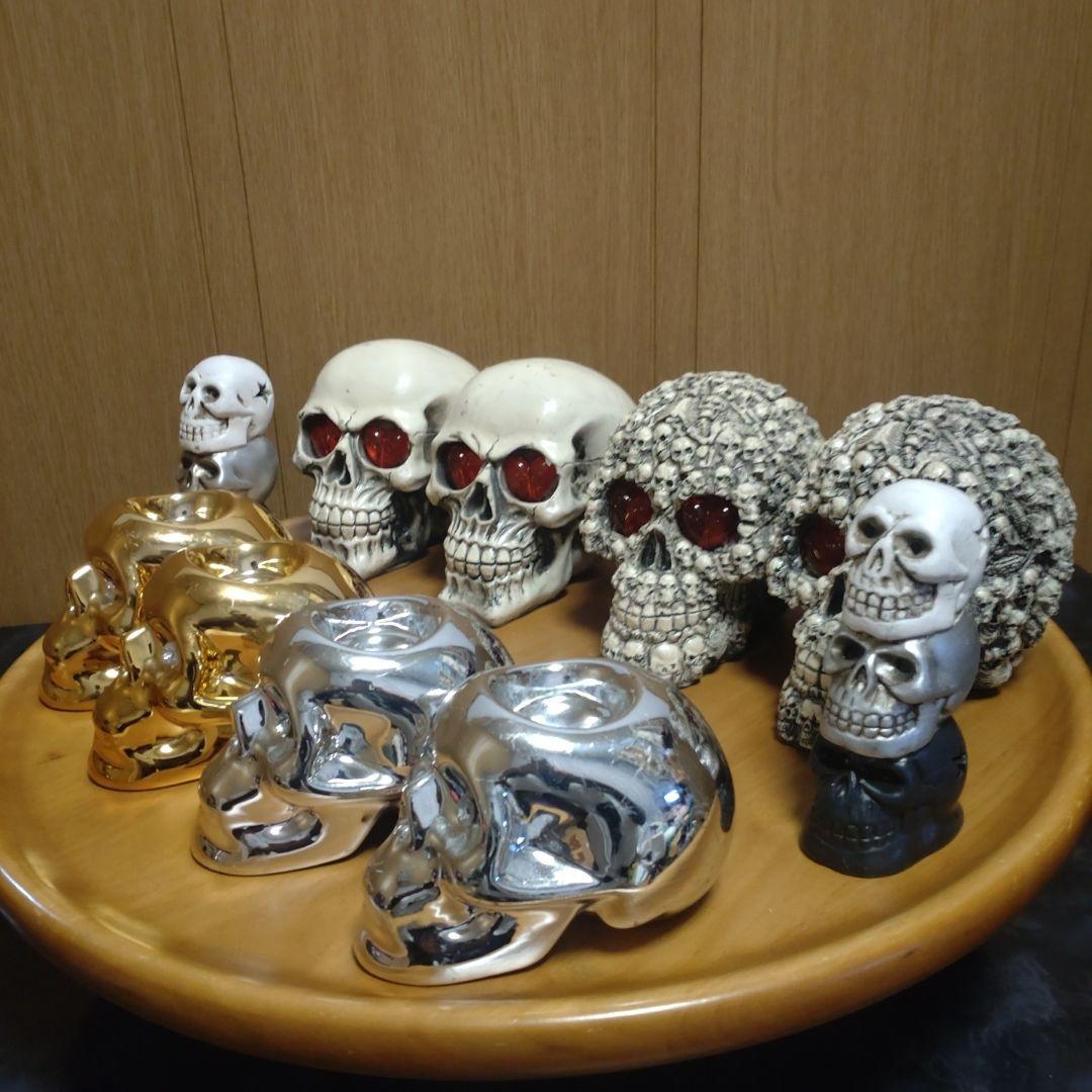 スカル オブジェ 　 髑髏 置物